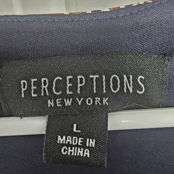 Perceptions Red Tan Paisley Midi Dress Sleeveless Boho L - Picture 9 of 12